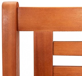 kétszemélyes tömör eukaliptuszfa kerti pad 120 cm