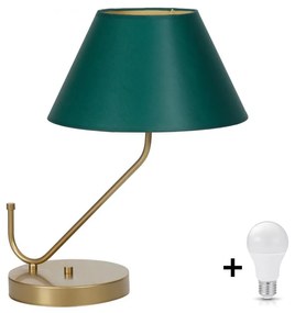 Milagro VICTORIA zöld asztali lámpa (MLP4909) 1xE27 + ajándék LED izzó