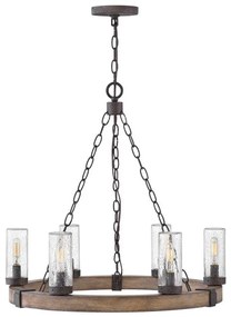 Hinkley HK-SAWYER6-SQ - SAWYER láncos csillár 6xE14/40W/230V barna