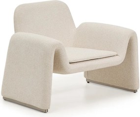 Bézs zsenília fotel Melvia – Kave Home