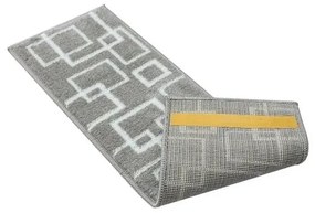 Szürke lépcsőszőnyeg szett 13 db-os 22x73 cm Geometric – Mila Home