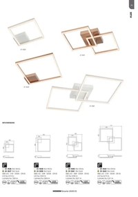 Redo 01-1639 - LED dimmelhető mennyezeti lámpa KLEE LED/30W/230V 45x45 cm arany