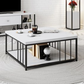 Dohányzóasztal Zenn - White, Black