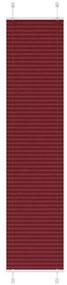 pliszírozott redőny Bordeaux piros 45x200 cm Szövetszélesség