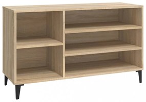 sonoma tölgy színű szerelt fa cipőszekrény 102x36x60 cm