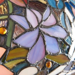 Endon 64323 - Tiffany SULLIVAN állólámpa, 2 x E27 foglalat, max. 60 W, 230 V, átmérő 56 cm