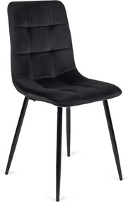 szett étkezőasztal HARRY 102-142 cm craft tölgy/fekete és 4 szék PERU fekete