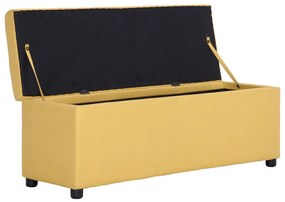 sárga poliészter pad tárolórekesszel 116 cm