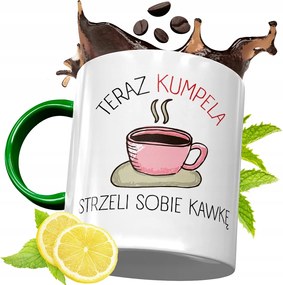 Zöld Bögre Barátnak Születésnapi Ajándék Nyomtatott Fotóval