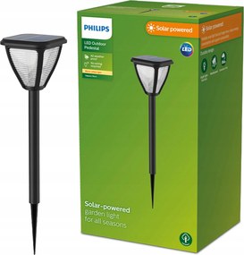 LED-es napelemes kerti lámpa Vapora 1,5W IP44 alkonyérzékelő Philips