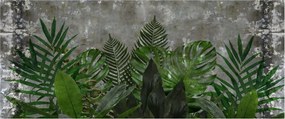 Kép - Betonfal növényekkel (120x50 cm)