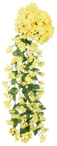 3 db sárga karácsonyi virágfüzér 85 cm