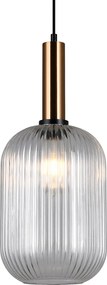 Italux glamour modern függeszték antiola sárgaréz átlátszó itxpnd55881lbrocl