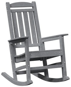 Kerti hintaszék világosszürke 70x92x108 cm HDPE