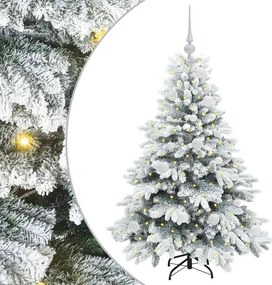 vidaXL Mű karácsonyfa 150 LED-del állvánnyal Fehér 120 cm PE és PVC