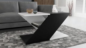 CASSINO ZEX Dohányzóasztal Fekete-fehér