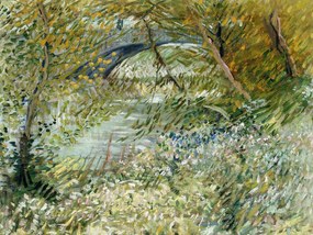 Festmény reprodukció River Bank in Springtime - Vincent van Gogh, (40 x 30 cm)