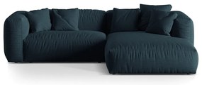 Sötétkék moduláris sarokkanapé (jobb oldali) Martina – Micadoni Home