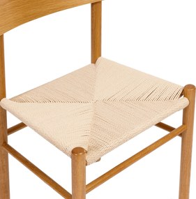 MAZZONI EXPORT LIAM Kraft Zsinór/váz Természetes Tölgy - FONOTT FA SZÉK NAPPALIBA ÉTKEZŐBE KONYHÁBA MODERN CLASSIC BOHO