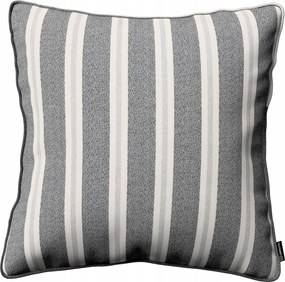 Párnahuzat 60x60 fekete-bézs csíkos