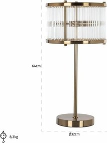 King Home LOIZA -LB-0136 Asztali lámpa 3x40W/E14 IP20