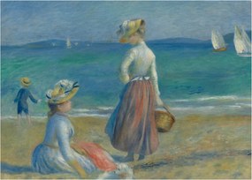 Kép - Auguste Renoir, Figures on the Beach, reprodukciók (70x50 cm)