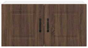 Fali konyhaszekrény ajtóval Barna Tölgy 80 x 31 x 40 cm Faanyag