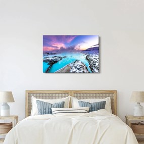 Kép - kék lagúna, Izland (90x60 cm)