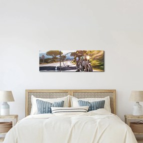 Kép - Motoros (órával) (90x30 cm)