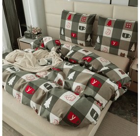 Mikroszálas ágyneműhuzat CHRISTMAS SOCKS zöld Ágyneműhuzat mérete: 70 x 90 cm | 140 x 220 cm