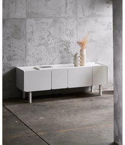 Fehér TV-állvány 160x55x45 cm Bera – Unique Furniture