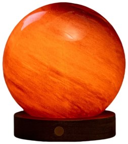 Sötétbarna USB fénydekoráció ø 12 cm Sand Storm – Gingko