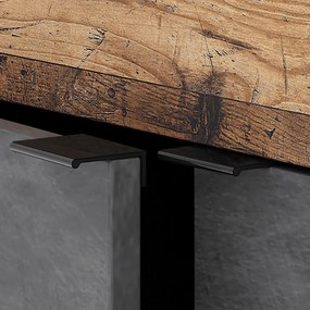 BLAGO komód 180 cm sötét tölgy/grafit