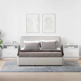 éjjeliszekrények fiókos 2 db fehér 51 x 31 x 47 cm