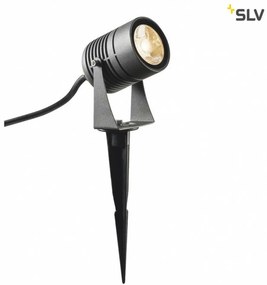 SLV-1002201 LED SPIKE Fém Színű Kültéri Növényvilágító Lámpa XGU10 6W IP65