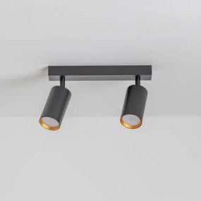 Brilagi - LED dimmelhető spotlámpa SELE 2xGU10/6,5W/230V fekete/arany