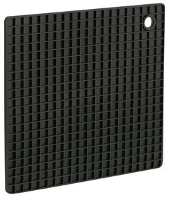 Erga Basic, négyzet alakú szilikon konyhai alátét 175x175x8 mm, fekete, ERG-03746