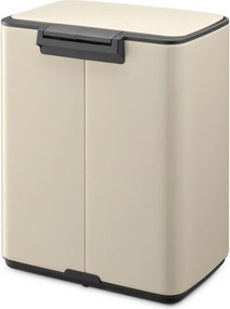 Bézs acél pedálos szemetes 12 l Bo – Brabantia