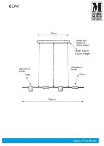 Markslöjd 107746 - Csillár zsinóron ROW 4xG9/7W/230V