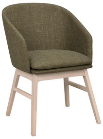 Zöld kárpitozott étkezőfotel szett 2 db-os Windham – Rowico