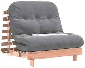 tömör duglászfenyő futon kanapéágy matraccal 80 x 206 x 11 cm