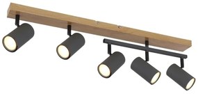 Globo 57911-5G - spotlámpa ROBBY 5xGU10/35W/230V barna/fekete