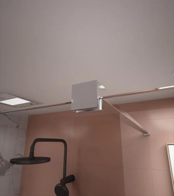 Erga Paris, Walk-In zuhany paraván 60x200 cm, 8 mm átlátszó üveg, króm profil, ERG-V02-PARIS-060x200-CL-CR