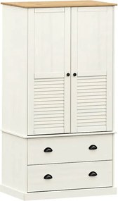 vidaXL VIGO fehér tömör fenyőfa szekrény 90 x 55 x 170 cm