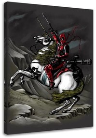 Gario Vászonkép Deadpool, a lovon - DDJVigo Méret: 40 x 60 cm