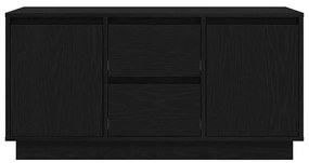 fekete tölgy TV-szekrény LED-világítással 100x41x50 cm