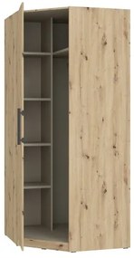 Sarok gardróbszekrény MARO 94x213 cm artisan tölgy