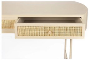 Bézs konzolasztal 40x120 cm Amaya – White Label