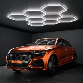 LED mennyezeti lámpatest LED/350W/85-265V 6500K 313x298 cm CRI 90 IP44 fehér