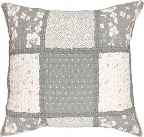 Fakéreg párnahuzat 70x80 Paczłork fodros szürke fehér gombos